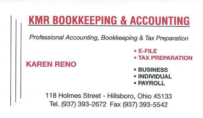 Business card for KMR